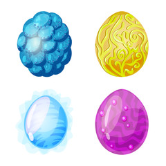 Vector illustration of dinosaur and magic sign. Collection of dinosaur and fantasy stock vector illustration.