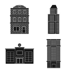 Vector design of modern and estate logo. Collection of modern and building stock symbol for web.