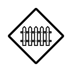 Fence Icon Vector Illustration - Vector