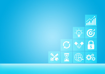 Target, business and success background image.