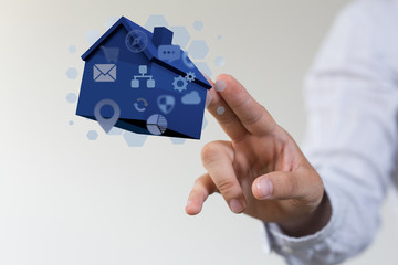 Smart home: Smarthome house automation icon