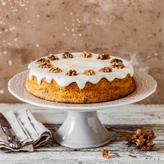 Pumpkin Cake with Cream Cheese Frosting