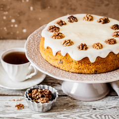 Pumpkin Cake with Cream Cheese Frosting
