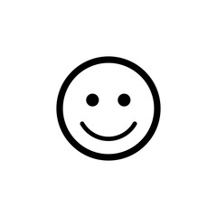 Smile / Laugh Emoticon Icon Vector - Vector