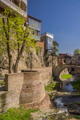 ancient bathhouse sulfur spring in tbilisi