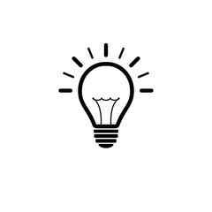 bulb icon template vector illustration - vector