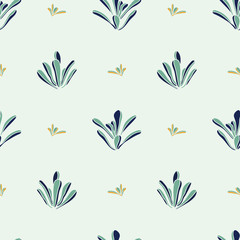 Fototapeta na wymiar Vector vintage floral seamless pattern print. Great for subtle, botanical, modern backgrounds, fabric, scrapbooking, packaging, invitations, wallpaper, wrapping paper.
