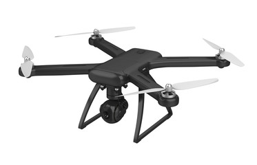 Fototapeta na wymiar Drone Quadcopter Isolated