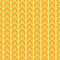A seamless vector chevron pattern in yellow and orange colors. Surface print design.