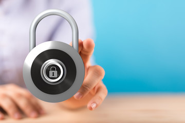 security data code digital in hand