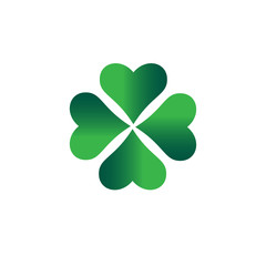 Fototapeta premium Clover symbol icon vector illustration