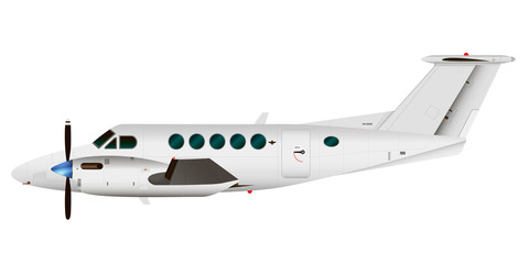 Airplane. Private passenger small aircraft.