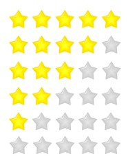 5 star rating icon.