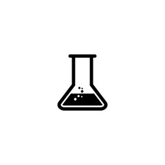 Flask Erlenmeyer Lab Icon Vector illustration - vector