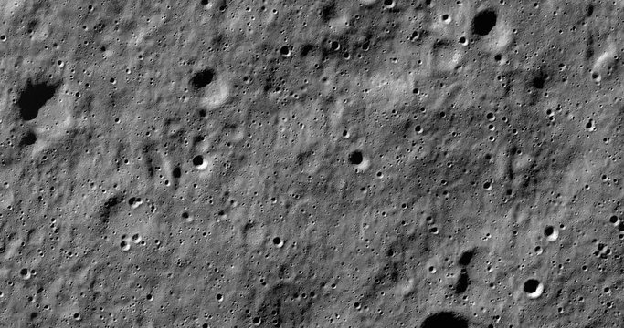 Medium-altitude overflight aerial of south polar highlands, southeast of Casutus crater. LAT -76.96 LONG 341.28. Clip loops and is reversible. Elements of this image furnished by NASA