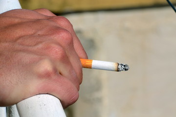 man smoking