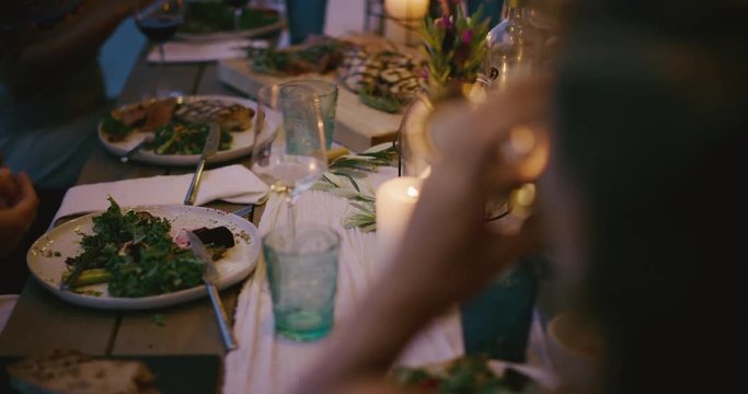 A lovely time with friends at dinner