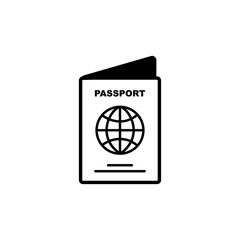 passport icon template vector illustration - vector