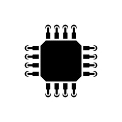 Obraz premium CPU symbol icon vector illustration
