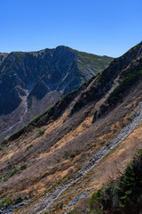 晩秋の伊那前岳