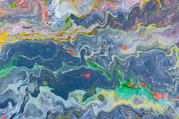 Fototapeta na wymiar Liquid acrylic- color blot