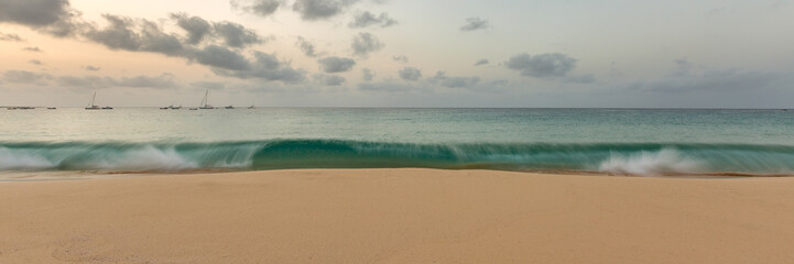 Golden and wide beach