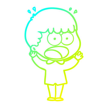 recommend clip art: cold gradient line drawing cartoon shocked man