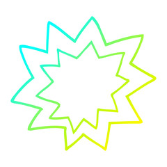 cold gradient line drawing cartoon fire explosion