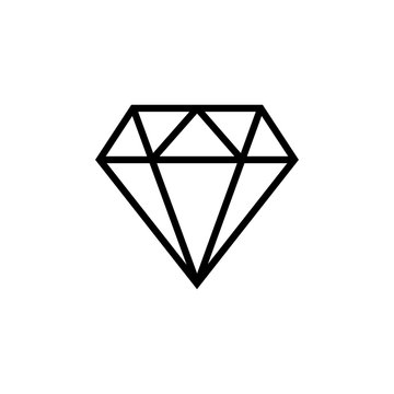 Diamond symbol Icon Vector illustration