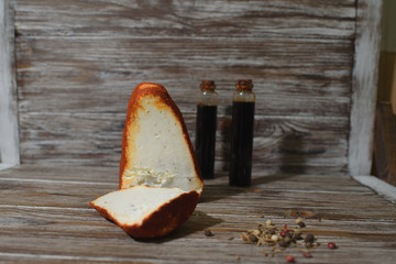 Delicious and beautiful cheese Boulette on a beautiful wooden background