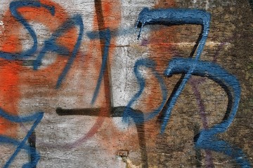 graffiti on wall