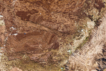 Aerial view over Boka Ascension at the north coast of  Curaçao/Caribbean /Dutch Antilles