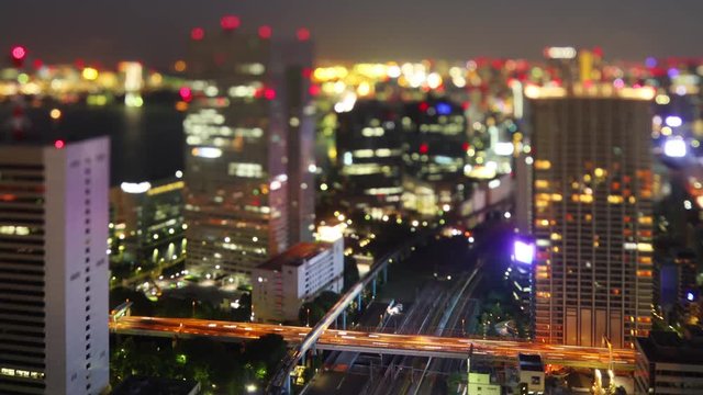 Time Lapse of the amazing Tokyo skyline at night. Tokyo Tower and Mt Fuji can been seen.