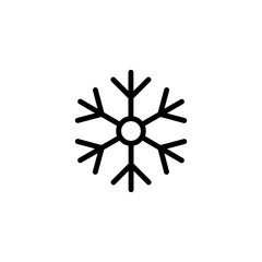 snow flake icon template vector illustration - vector