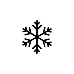 snow flake icon template vector illustration - vector
