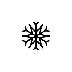 snow flake icon template vector illustration - vector