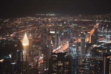 Colourful view of Dubai, United Arab Emirates