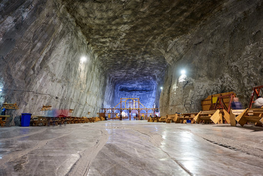 Interior of Praid Salt Mine