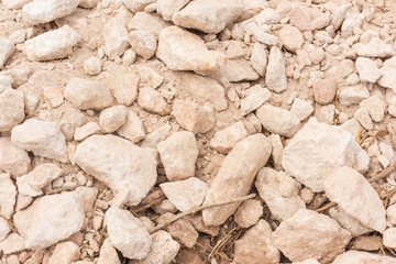 Close up shot of some rocks from the ground