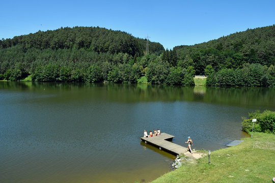 marbachstausee im sommer