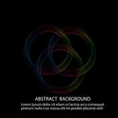 abstract background with lines and circles