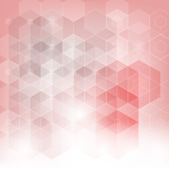  Abstract geometric background of red hexagons