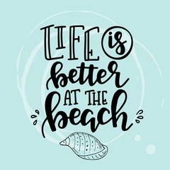 Summer lettering ypographic design. Vector illustration.