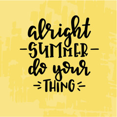 Summer lettering ypographic design. Vector illustration.