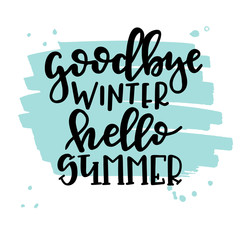 Summer lettering ypographic design. Vector illustration.
