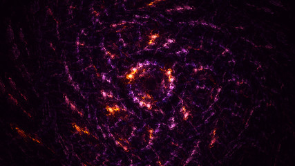 3D rendering abstract circle light background