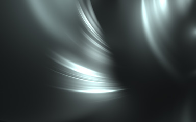 black and white abstract fractal background 3d rendering illustration