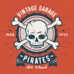 Vintage Garage - Tee Design For Printing