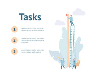 Metaphor large list tasks Little people hold paper