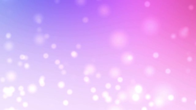 Abstract bokeh background. Motion round particles on pastel gradient.